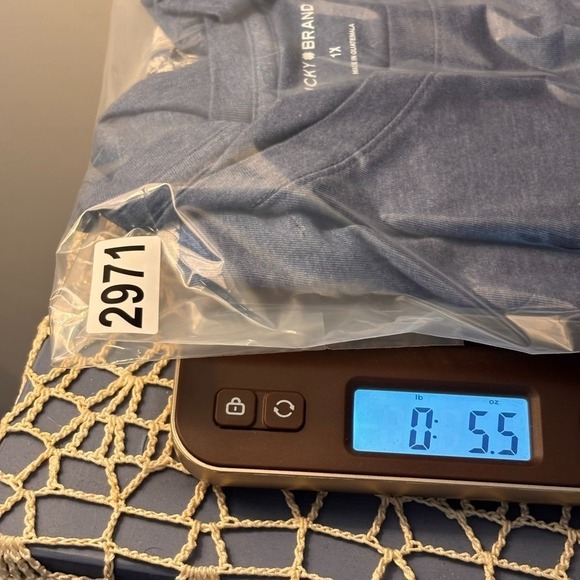 Lucky Brand Womens Blue Butterfly Graphic Print Short Sleeve Tee Size 1X boho - Picture 7 of 7